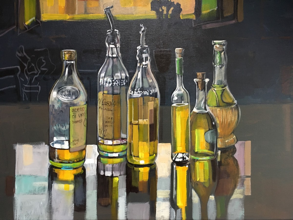 Sansepolcro Oil Bottles by Christine Webb 