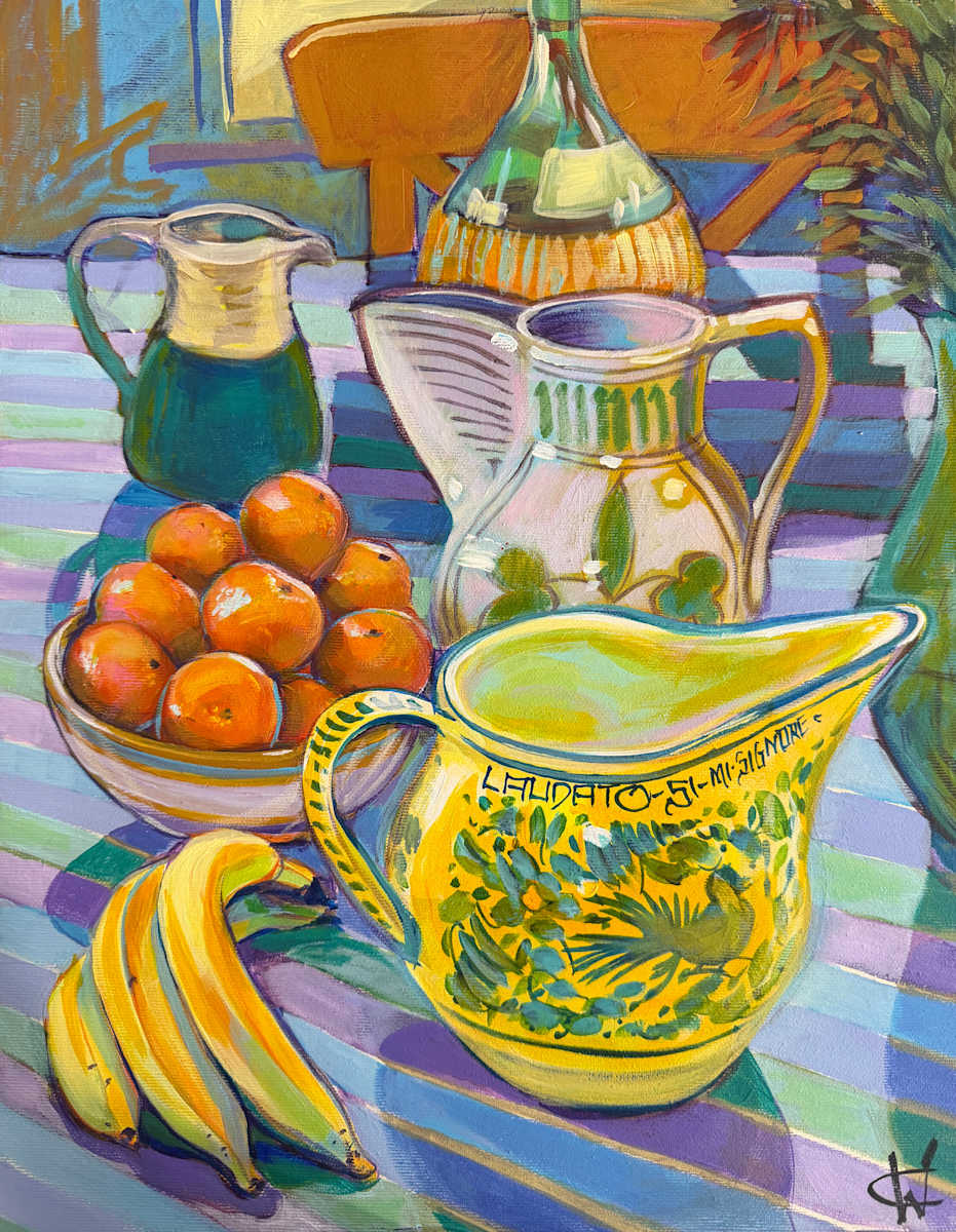 Yellow Jug and Bananas by Christine Webb, Image 5.