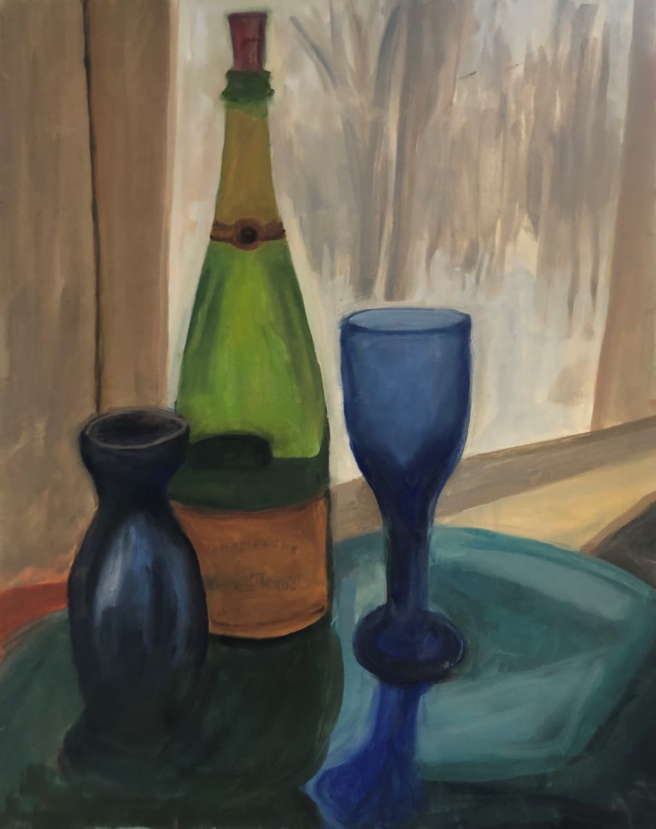 Winter Solace, Sake & Champagne by Lisa N. Peters  Image: Winter Solace, Sake & Champagne, 2021