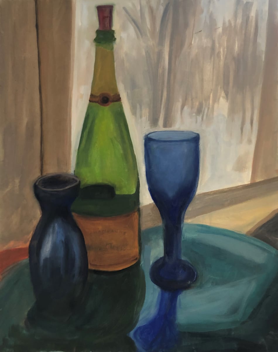 Winter Solace, Sake & Champagne by Lisa N. Peters  Image: Winter Solace, Sake & Champagne, 2021