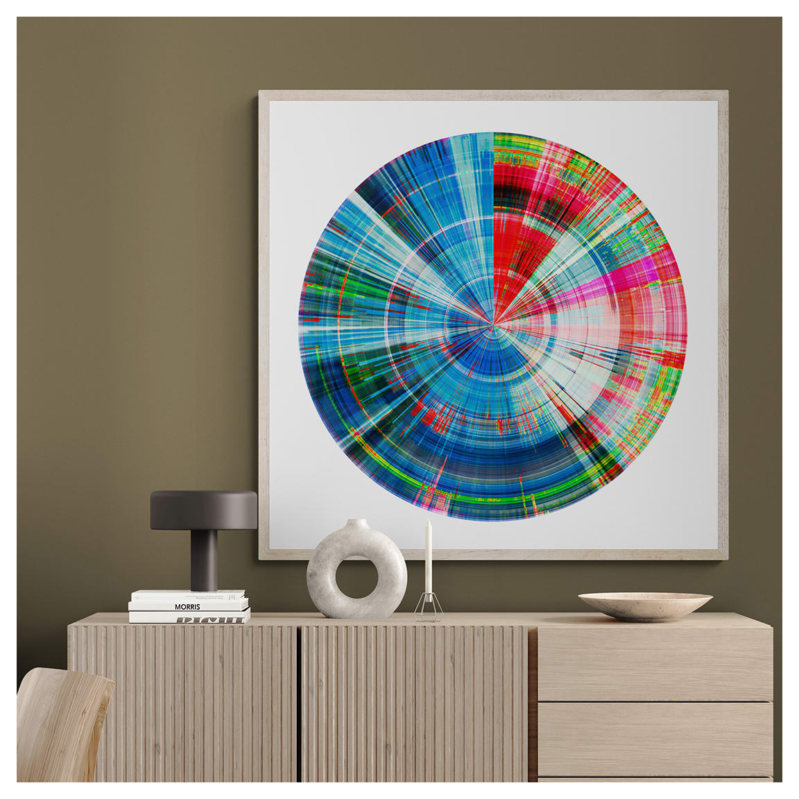 Punk Kilt No. 3 by Kelly Hart  Image: Punk Kilt No.3, 40" x 40" (installed view)