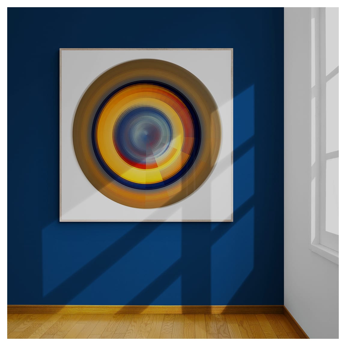 Fog Lamp by Kelly Hart  Image: Fog Lamp, 57"x 57" (installed view) 