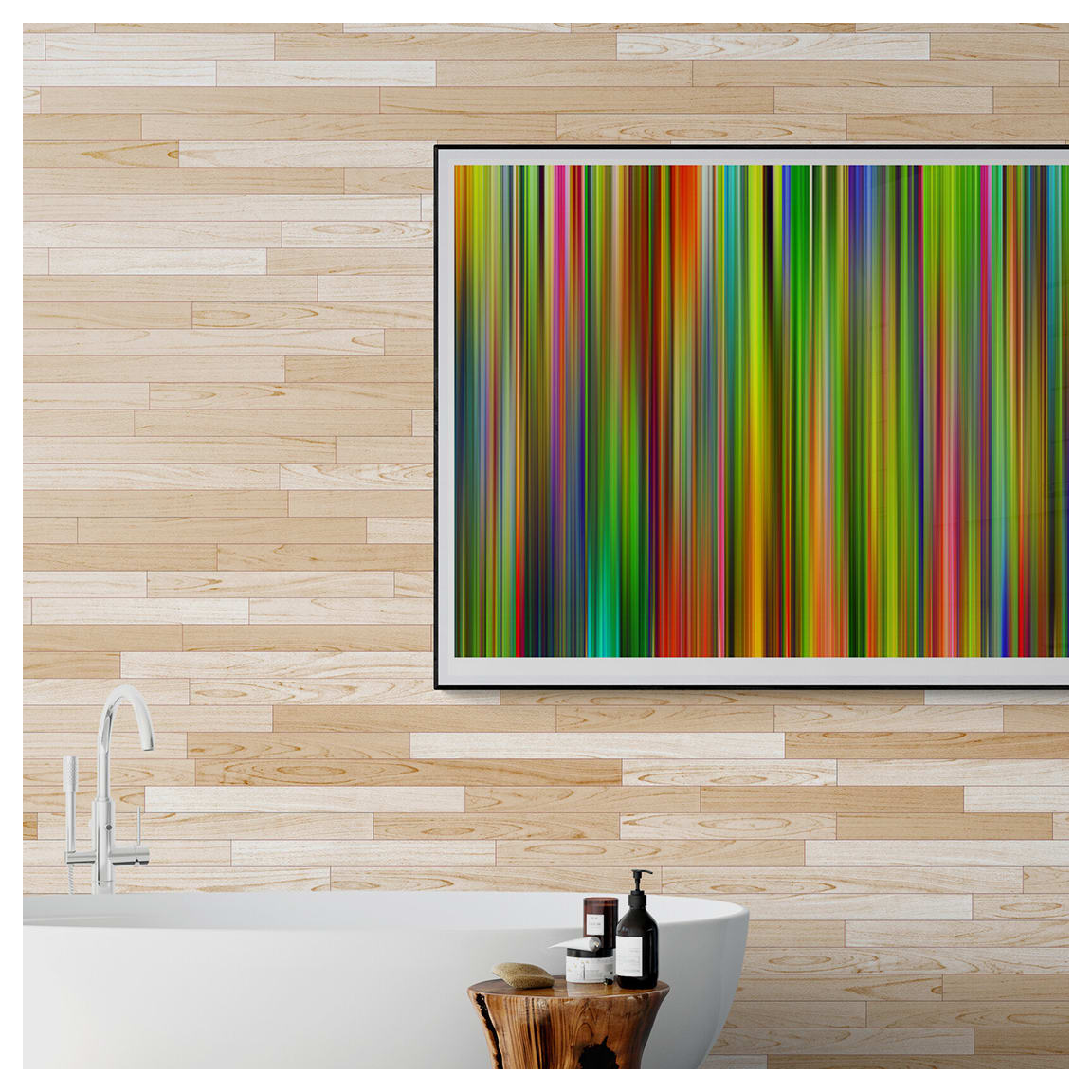 Chuckanut Forest by Kelly Hart  Image: Chuckanut Forest, 55" x 43" (installed view) 