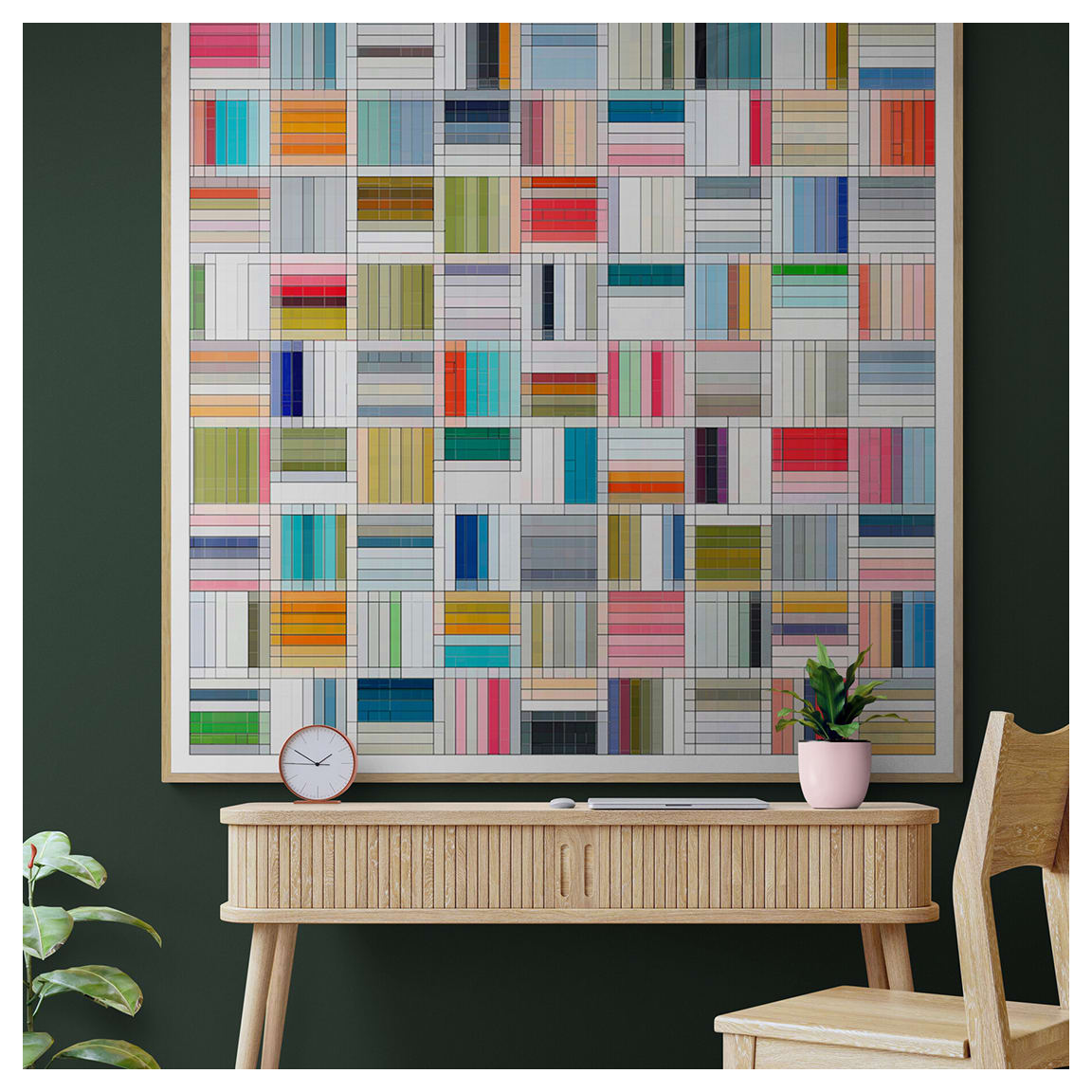 Sequestered by Kelly Hart  Image: Sequestered, 42"x 43" (installed view) 