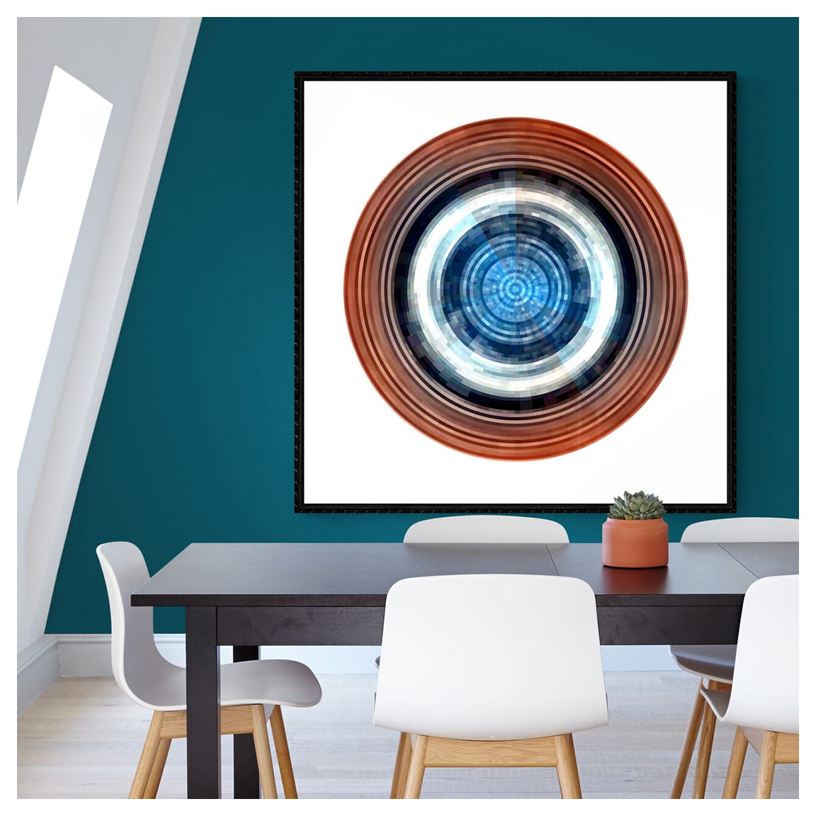 I Used to Be a Whale by Kelly Hart  Image: I Used to be a Whale, 60" x 60" (installed view)