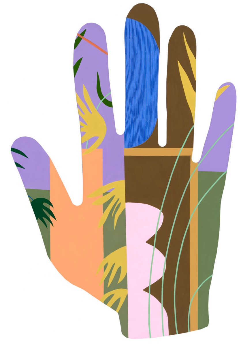 Pink Vase with Bamboo by Mary Finlayson 