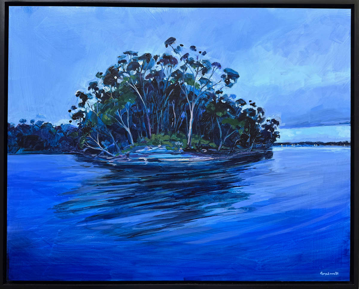 Boating home before dark by Kate Gradwell 