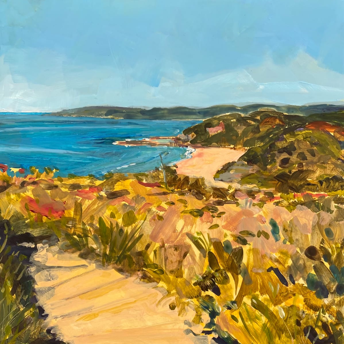 Winter Sun On The Beaches by Kate Gradwell 