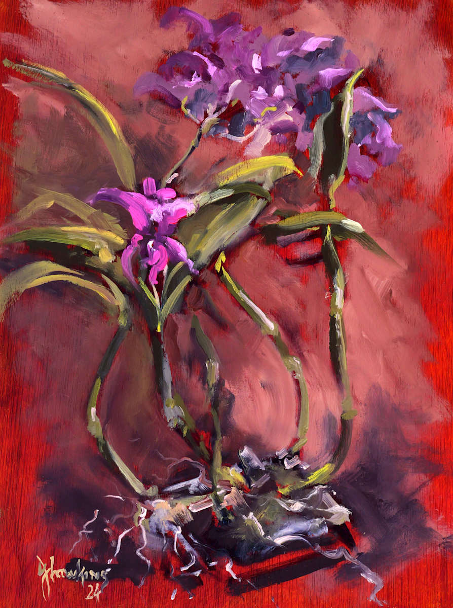 Dad's Orchid Plein Air by Jason Hawkins 