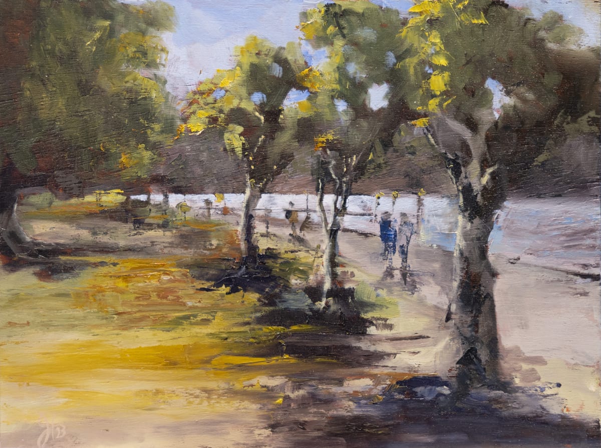 Plein Air Study #5 - New Farm Park by Jason Hawkins 