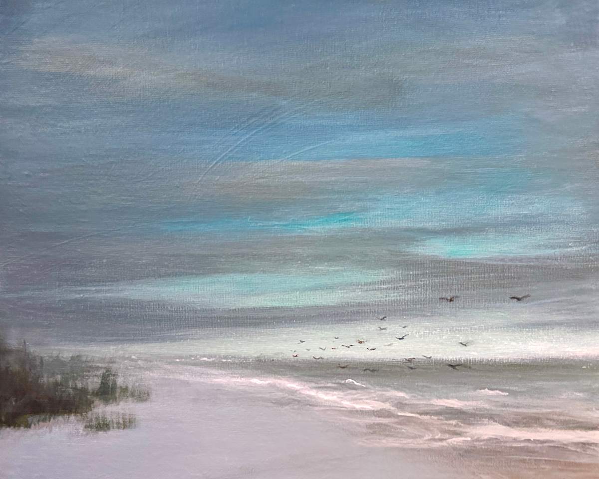 Surf Sand 9x12 by Elizabeth Hasegawa Agresta, Image 1.