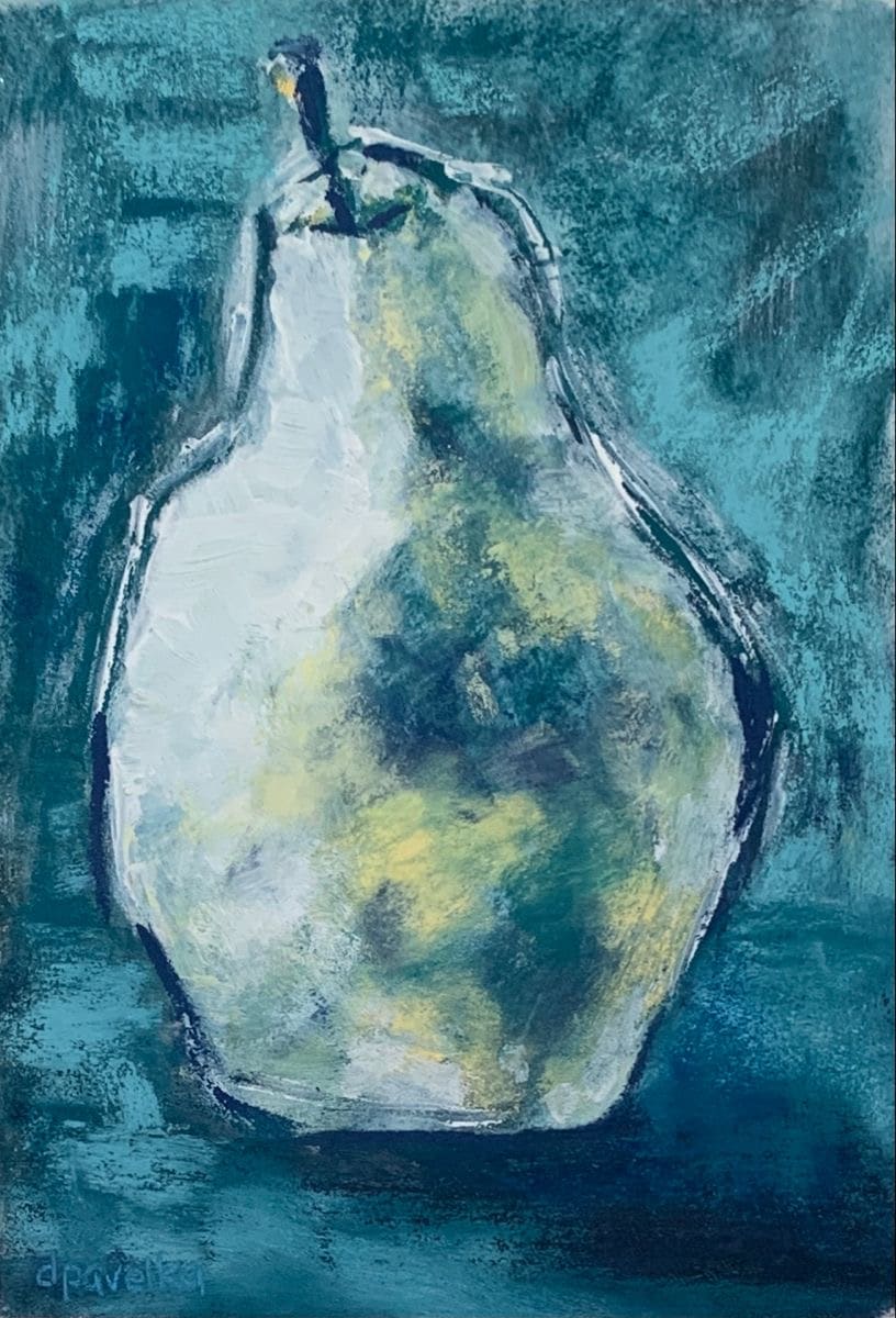 Let the Light Shine on Me,  Pear Series 2.2 -framed by Diane Pavelka 