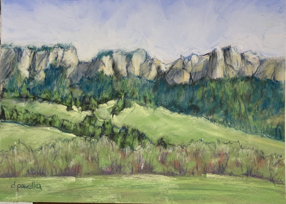Scenic Pine Ridge  (framed) by Diane Pavelka 