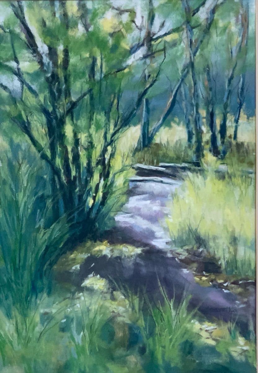 Sunlit Stream (framed) 