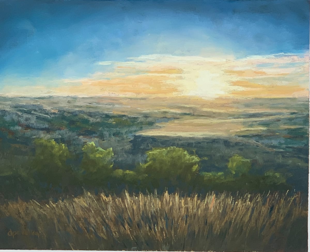 Sunset over the Flint Hills Canyon by Diane Pavelka 