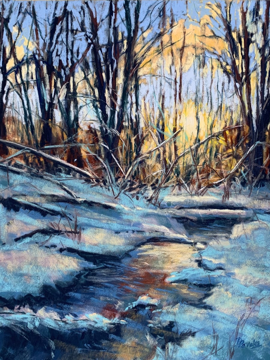 Streamside on a Winter's Day by Diane Pavelka 