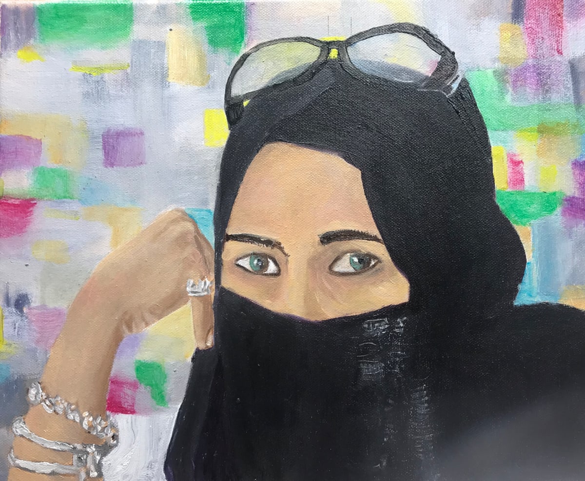 Portrait ElzHa  Image: Elzha Spear oils on stretched  canvas.