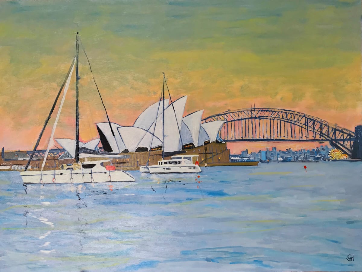 Dawn, New Years Day- Farm Cove by Geoff Hargraves 