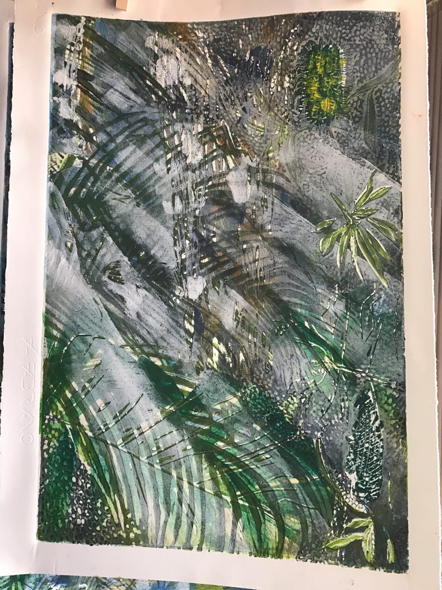 Palms and Bansia sunrays 