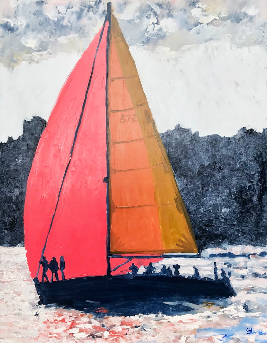 Spinnaker Silhouette by Geoff Hargraves 