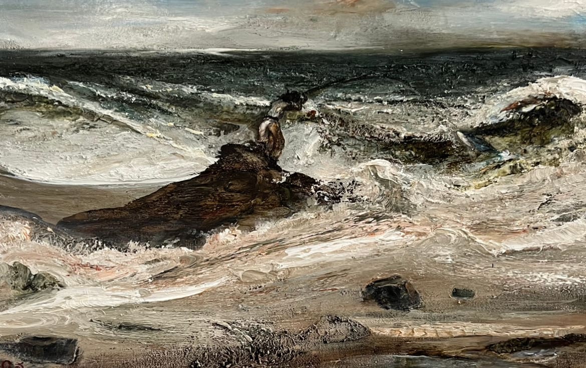 Kororareka Fishing Composition 1830s by Garth Steeper 