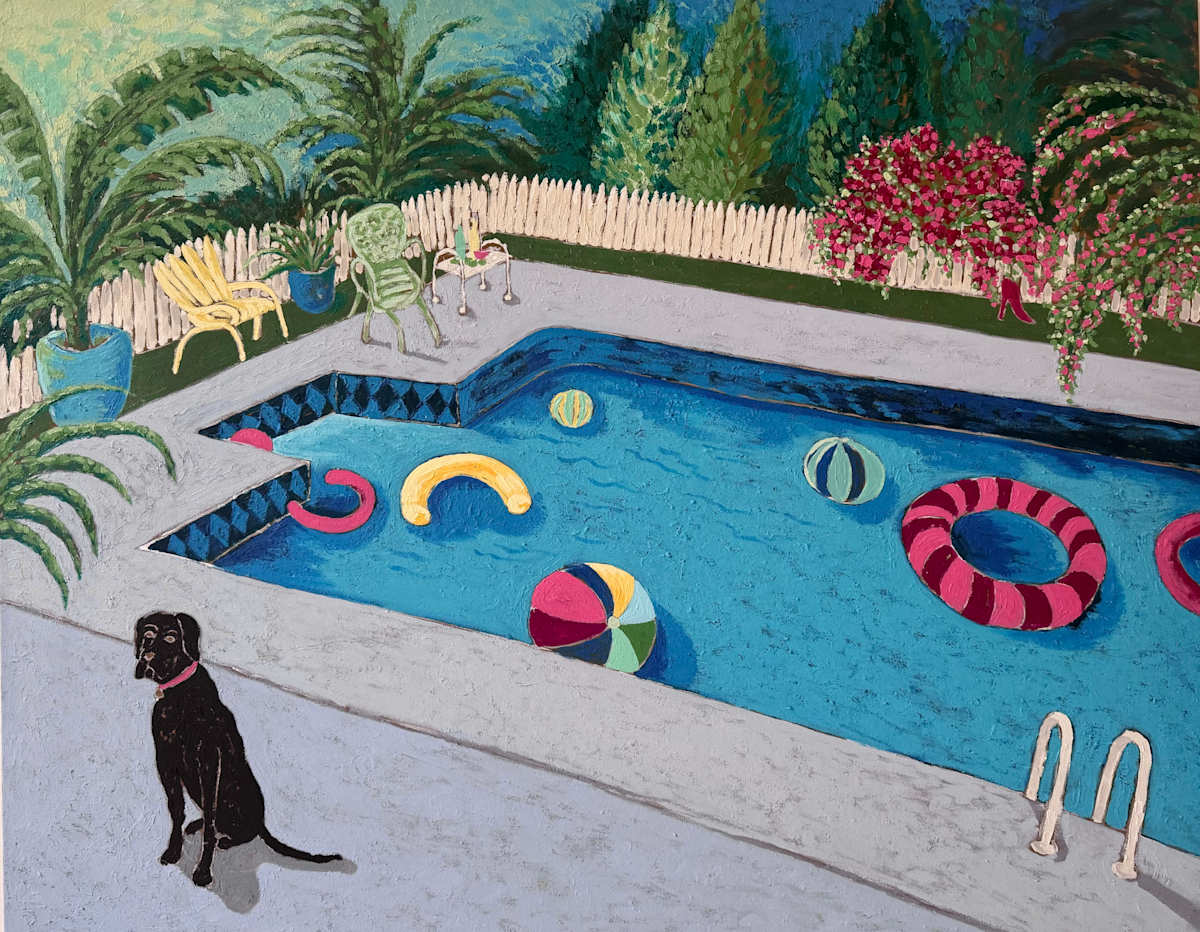 Down by the Pool by Christopher Roch 