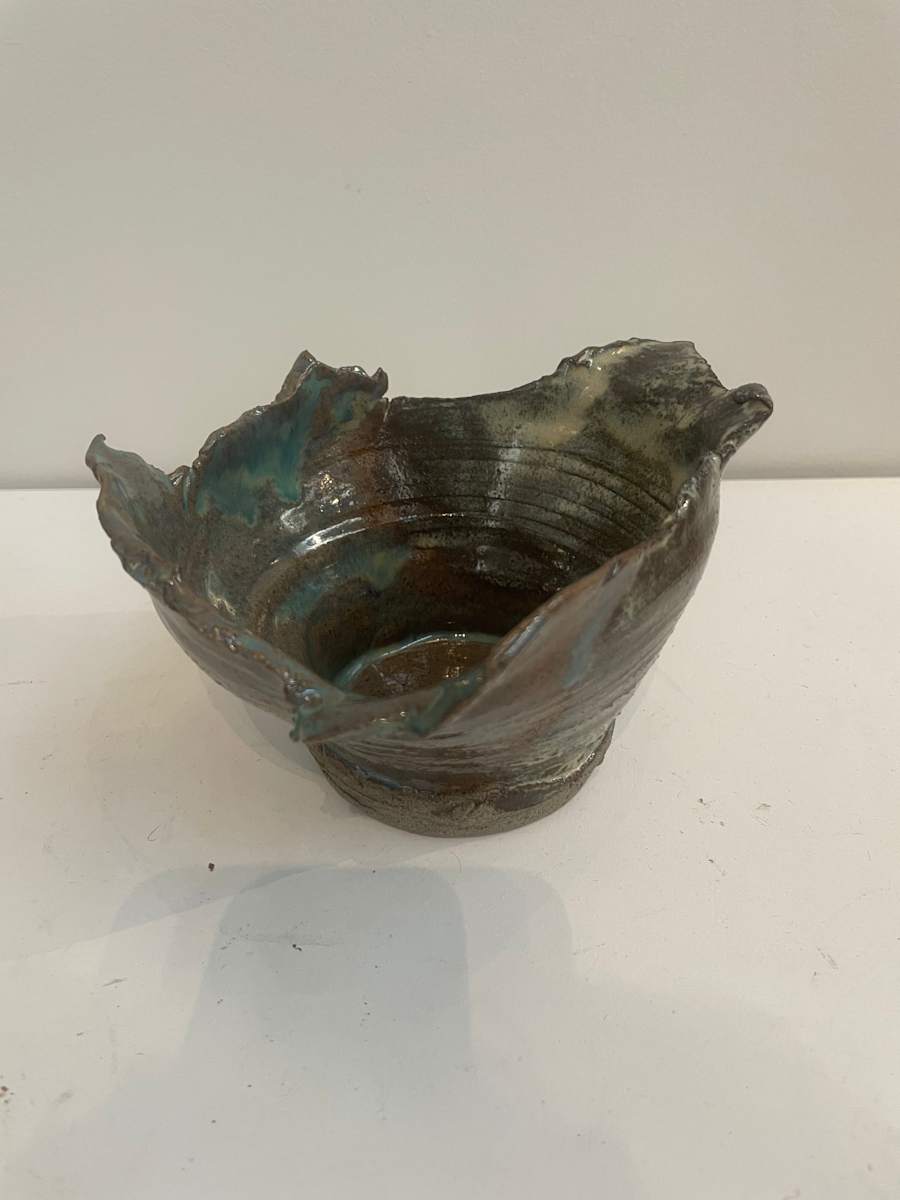 Bottom Half in Lichen by Janel Reid  Image: Bottom half in Lichen ceramic