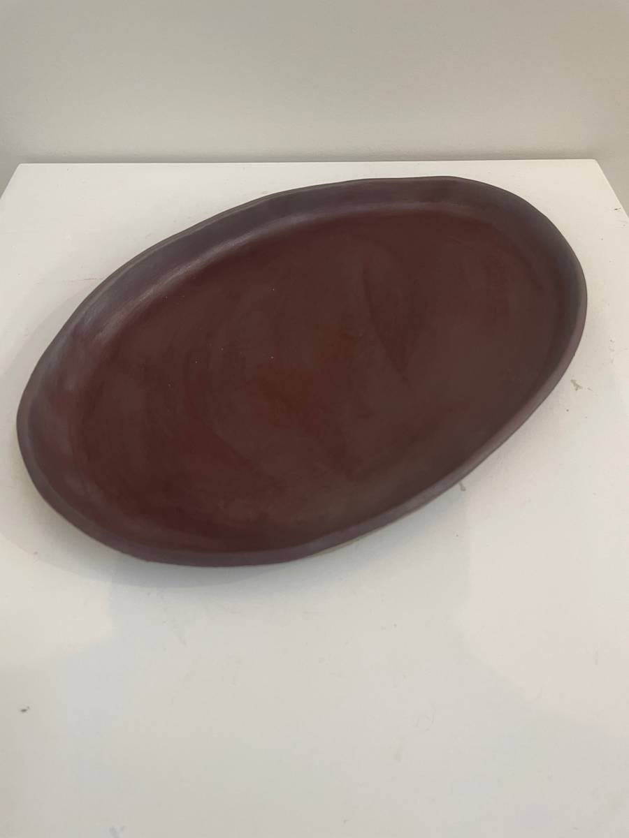 Everything Platter small by Janel Reid  Image: Everything platter in dried eggplant - small