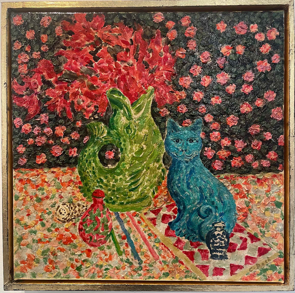 Porcelain Blue by Christopher Roch  Image: Porcelain Blue, Impasto, acrylic on stretched canvas