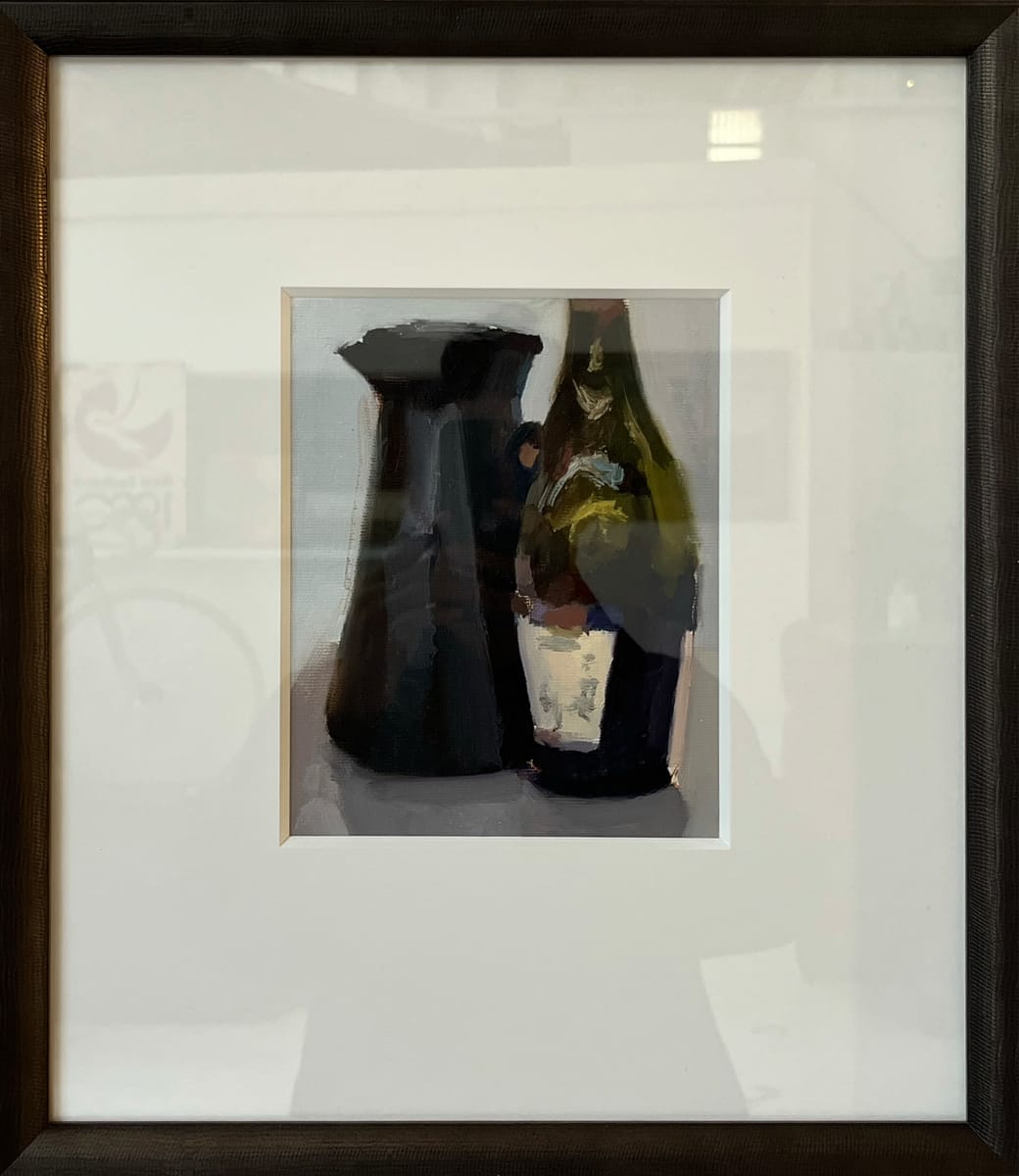 Oil Study - Water and Wine by Nour Hassan 