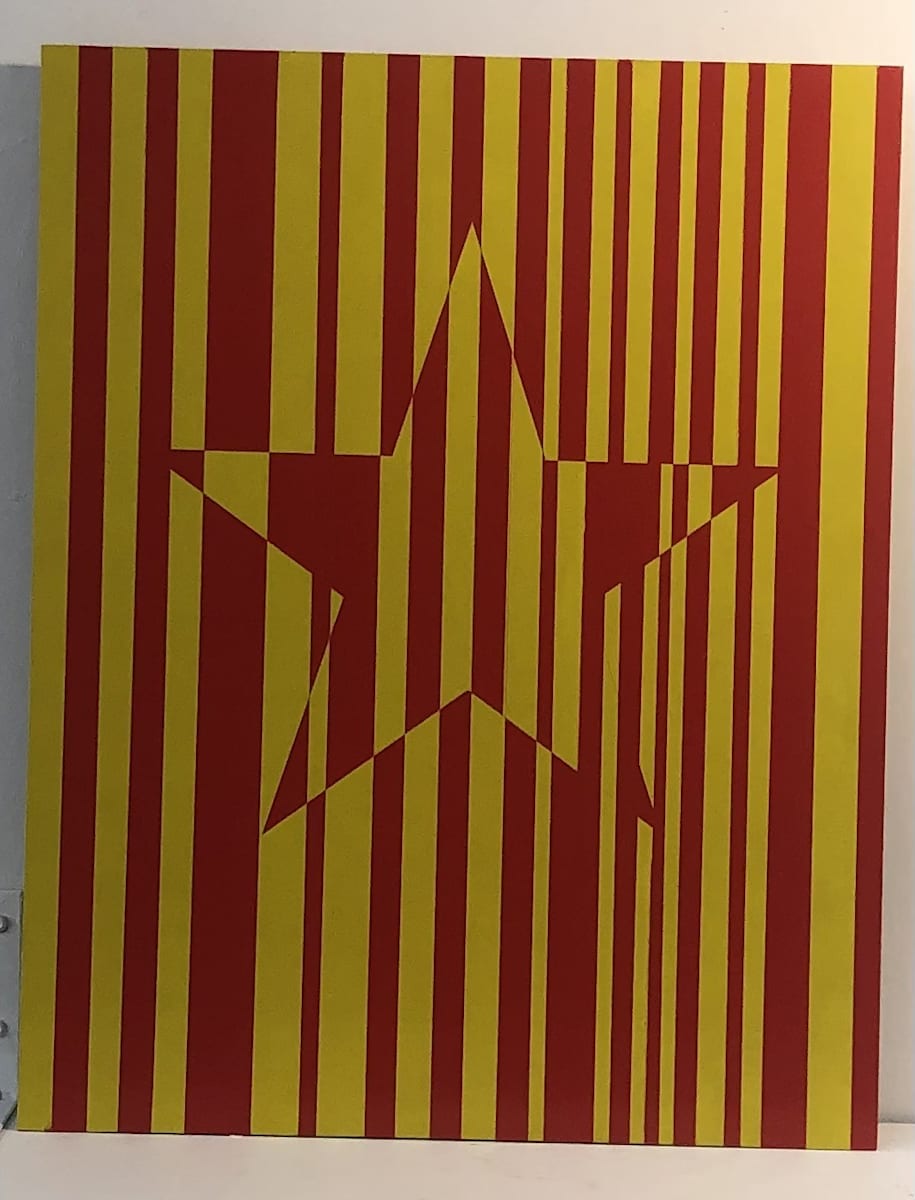 Red on Yellow Star #1 by Marcus Capes 