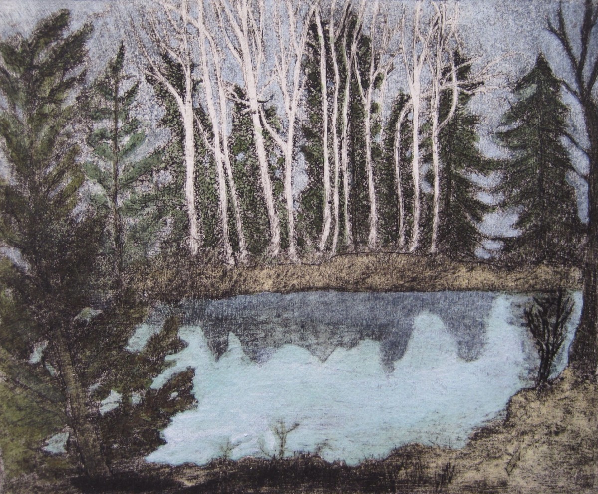 Pond, Early Spring by Laura Morton 
