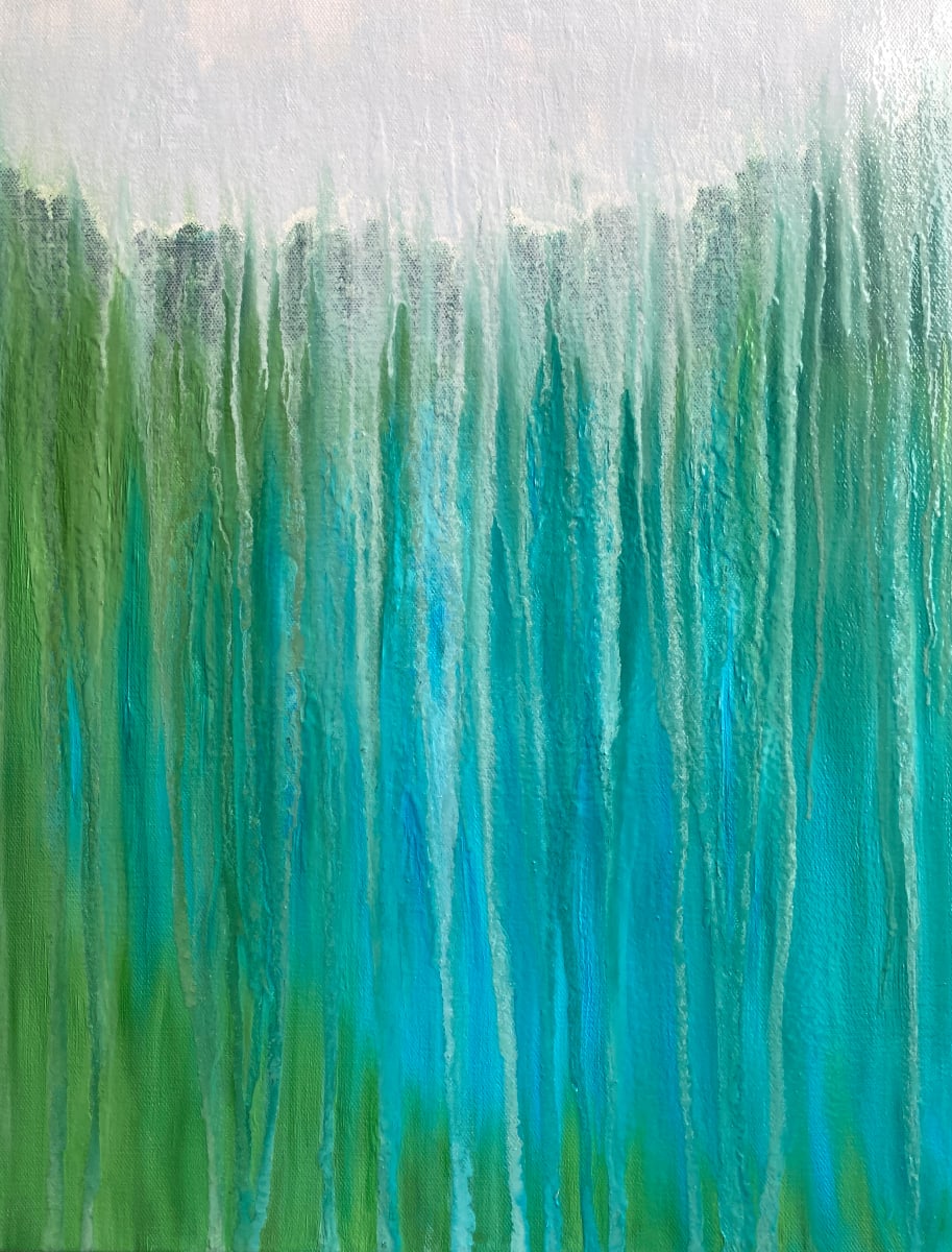 Round Lake While Raining by Rachel Brask 