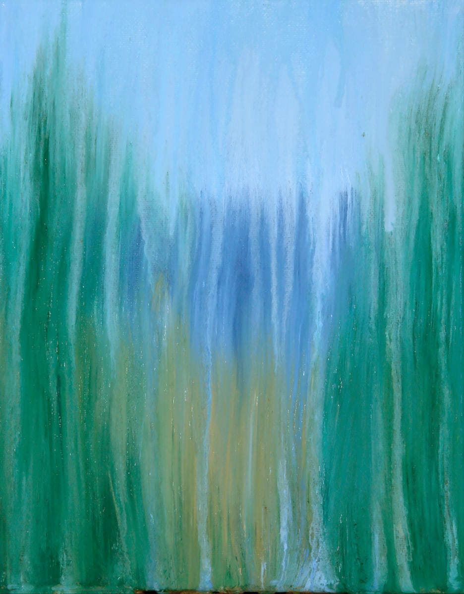 Day 19 - Maine Beach Overlook Through Pines 