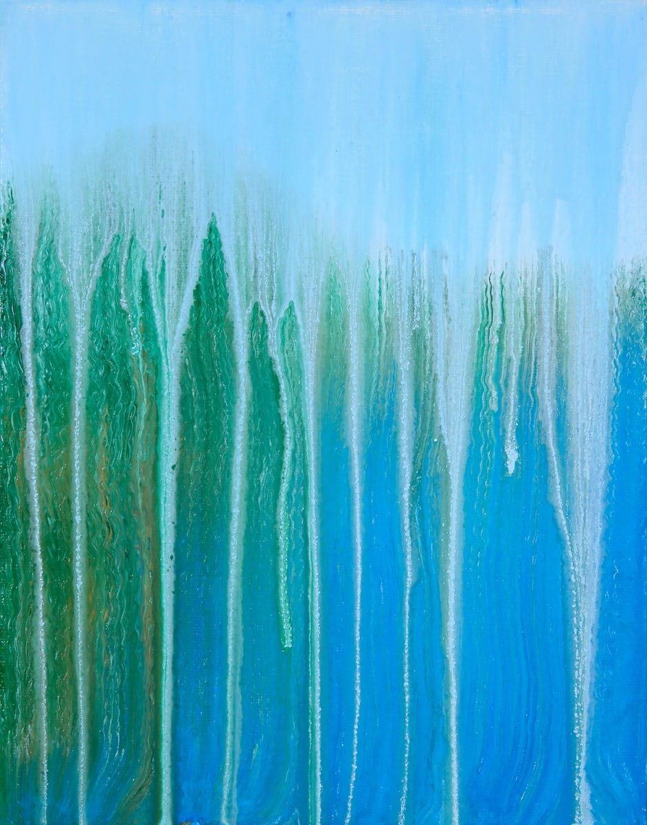 Day 21 - Mediterranean Coast in Rain by Rachel Brask 