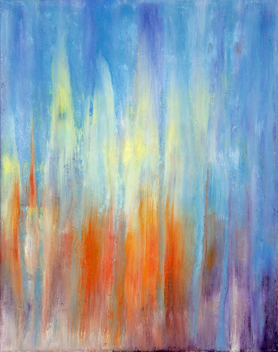 Day 23 - Blue & Orange Sunset Rain 