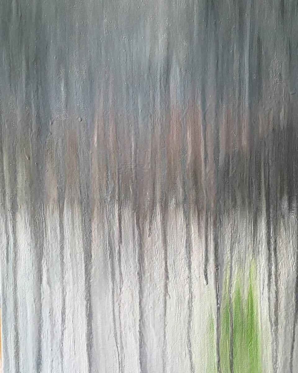 Rainy Life in Gray - Anticipating Winter's End by Rachel Brask 