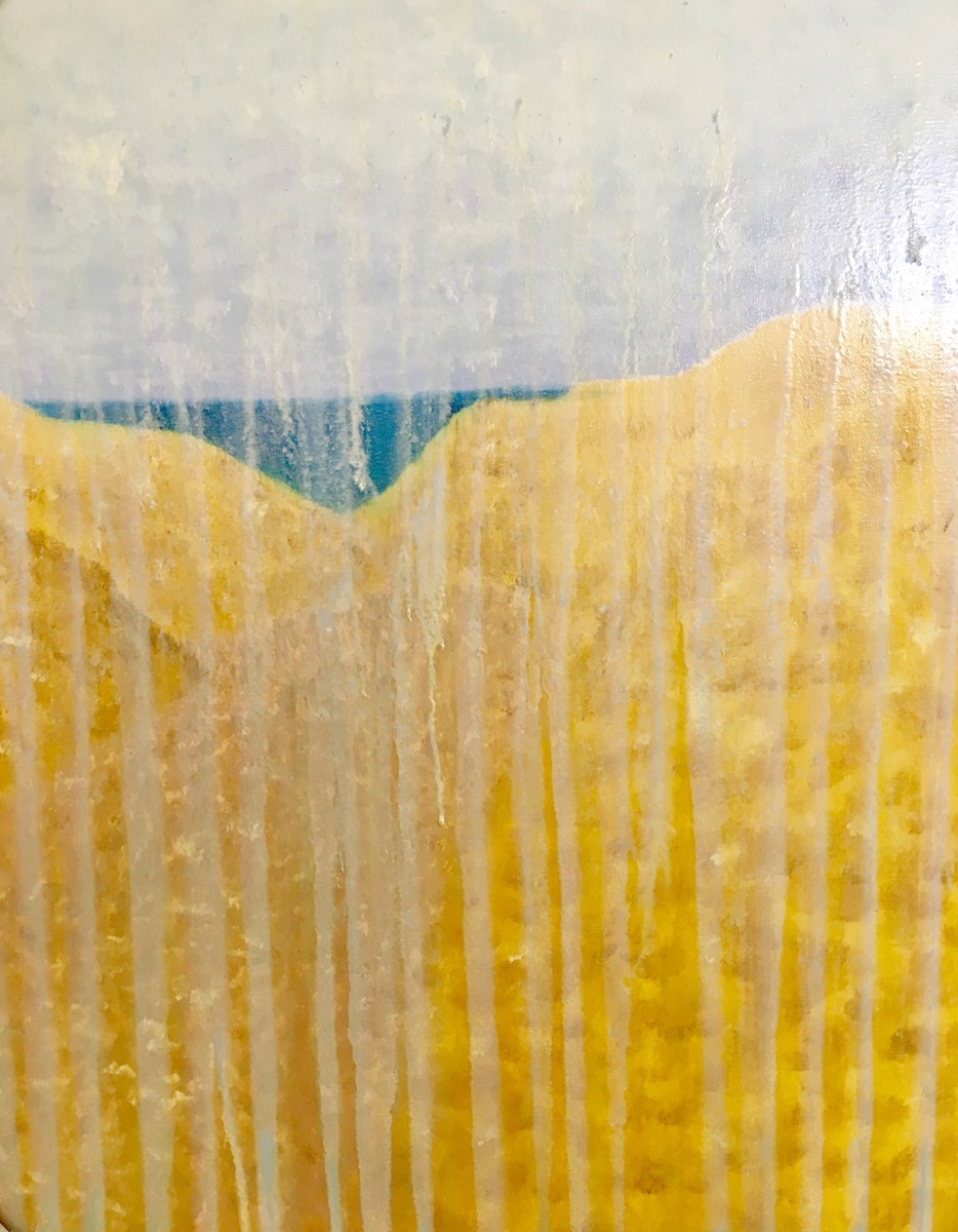 Sandy Beach Path in Rain by Rachel Brask 