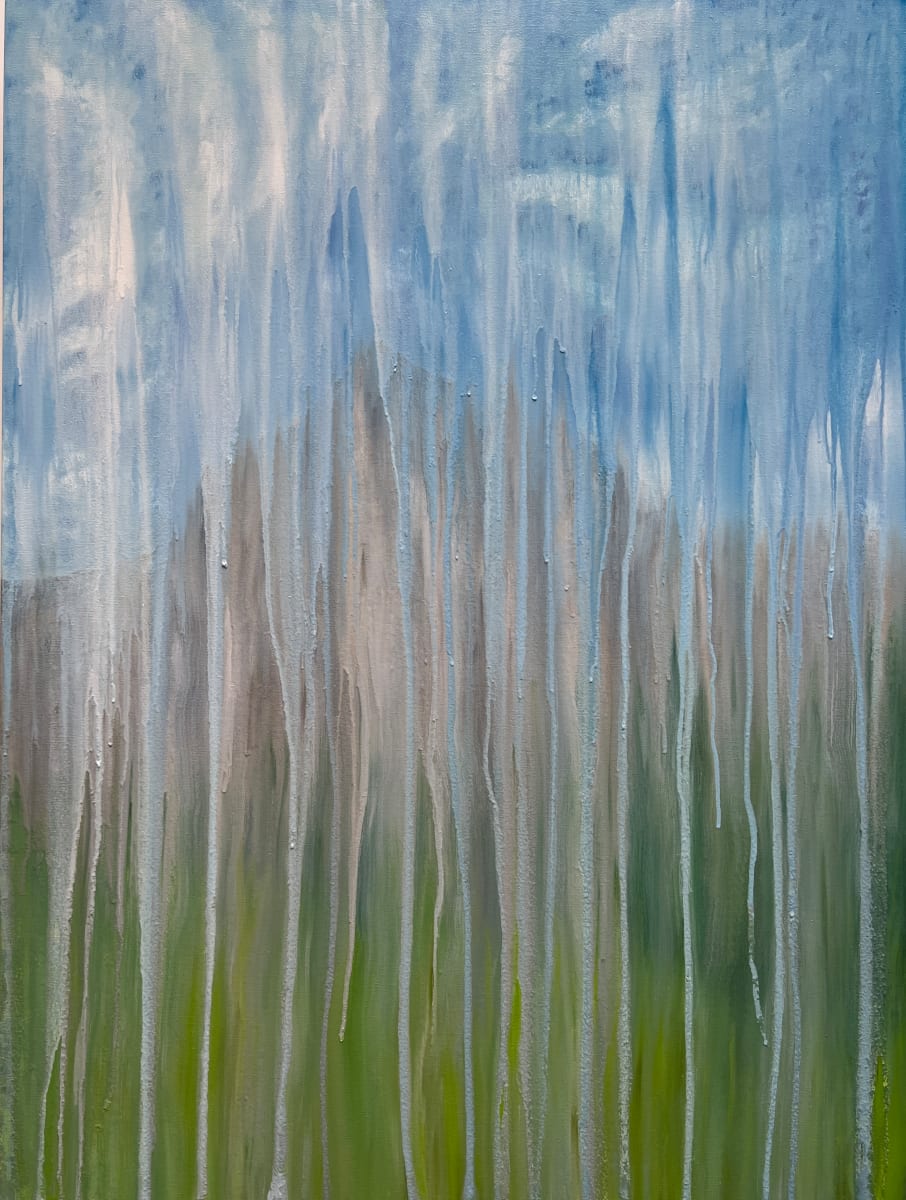 Lone Peak Rises in Rain by Rachel Brask 