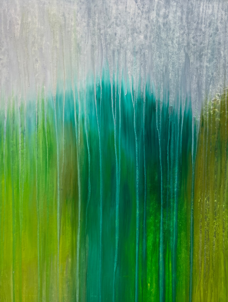 Emerald  Mountain Rain by Rachel Brask 