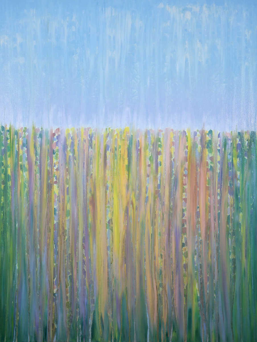 Rainy Moment 14 Late Spring Blossoms in Rain by Rachel Brask 