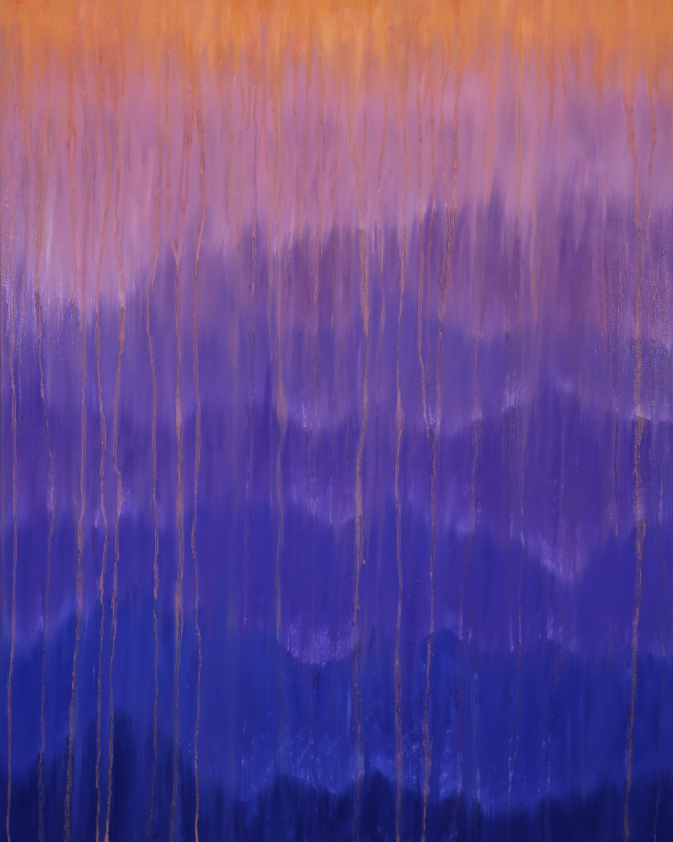 Rainy Moment #11 (Misty Morning Mountain Rain) by Rachel Brask 