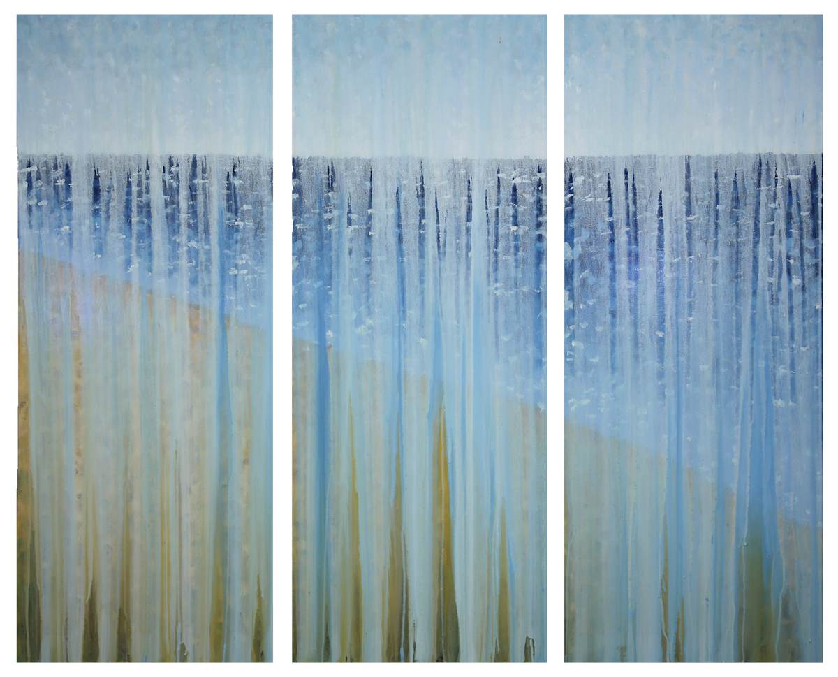 Rained Out Beach Day (Triptych) by Rachel Brask, Image 1.