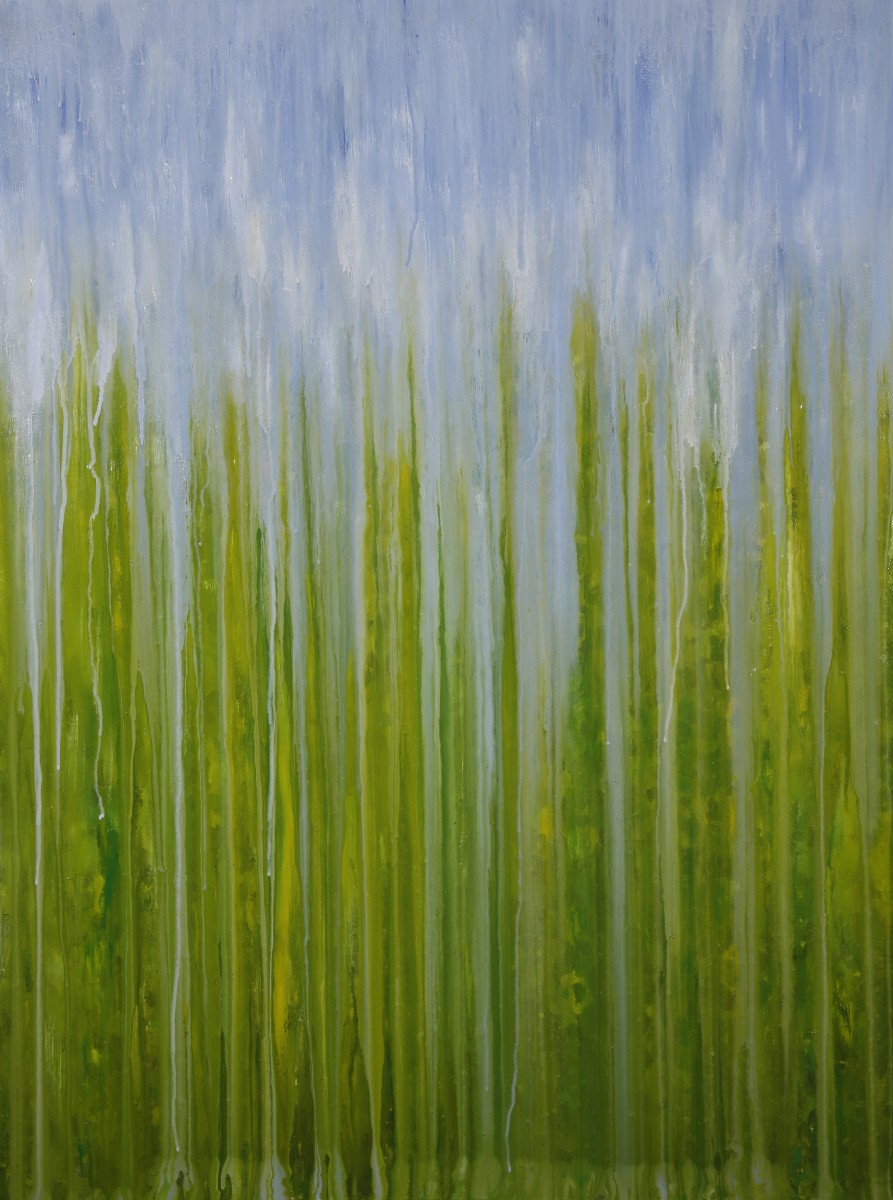 Rainy Moment #04 (Summer Greens Rain) by Rachel Brask 