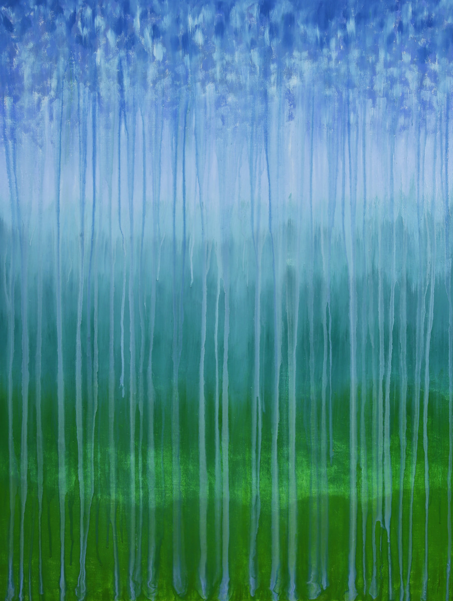 Rainy Moment 08 Forested Mountain Rain by Rachel Brask 
