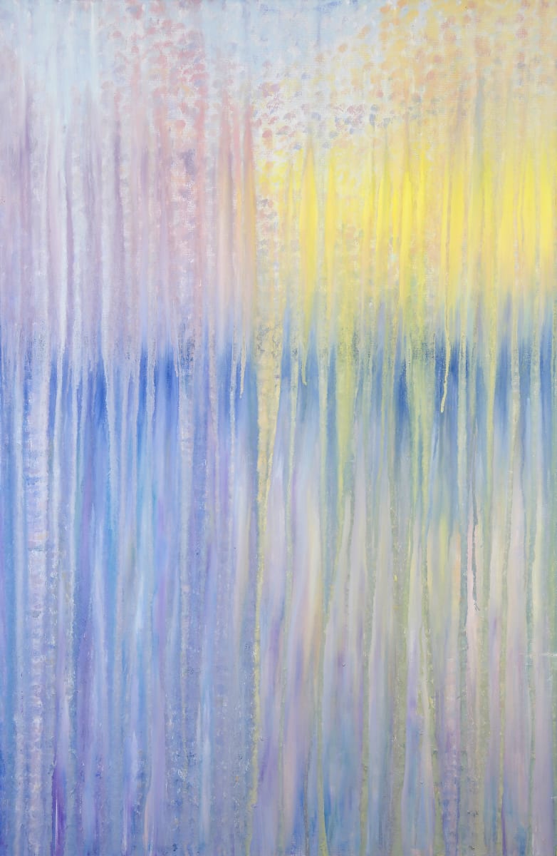 Sunset Rain Over Harrington Bay by Rachel Brask 