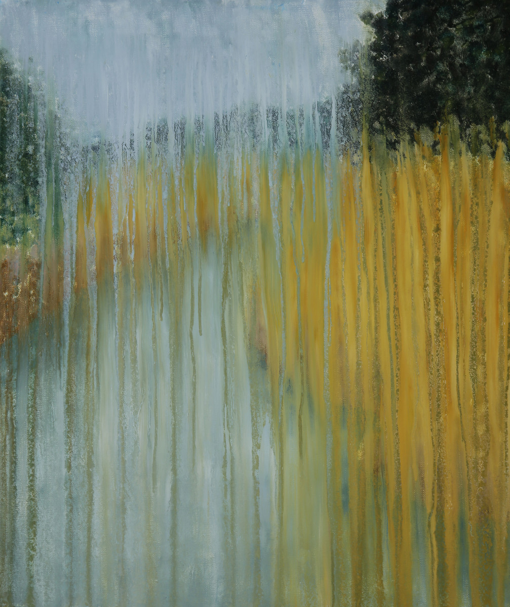 Palmett River Marsh in Rain by Rachel Brask 