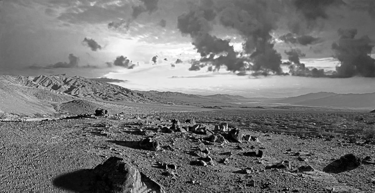 Death Valley Sunset by Sandra Swan  Image: The stark beauty of the landscape at Death Valley in Black and White.