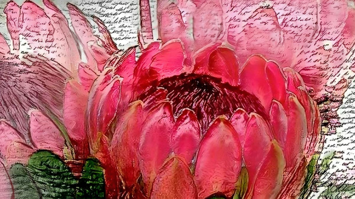 Dreamy Protea by Sandra Swan  Image: Dreamy Digital Painting of a Protea flower.  The Protea, commonly known as Sugarbush, carry the symbolic meaning  of strength, resilience and power to survive practically anything.  When you want to make the finest impression: Acrylic is to wall art, what HD is to TV. Acrylic prints, in basic terms, are photos printed on shatter resistant, lightweight glass panels.

Digital images are printed directly on the surface of the acrylic panel via a flatbed printer creating a luminous look with colours that pop. Acrylic prints are an affordable route to modernize and personalize your decor, giving your residential or commercial space a beautiful focal point that will impress guests and clients alike.

Often found in modern homes/offices, hospitality spaces, and art galleries, this product is truly one-of-a-kind and cannot be replicated by other solutions like a laminated photo, or a photo encased in acrylic for instance. Acrylic offers colors that are more vivid, glossy, and have a higher contrast.

Message for alternative sizes.