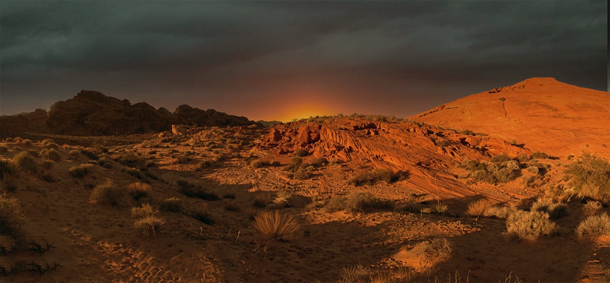 Valley of Fire Sunset by Sandra Swan  Image: When you want to make the finest impression: Acrylic is to wall art, what HD is to TV. Acrylic prints, in basic terms, are photos printed on shatter resistant, lightweight glass panels.

Digital images are printed directly on the surface of the acrylic panel via a flatbed printer creating a luminous look with colours that pop. Acrylic prints are an affordable route to modernize and personalize your decor, giving your residential or commercial space a beautiful focal point that will impress guests and clients alike.

Often found in modern homes/offices, hospitality spaces, and art galleries, this product is truly one-of-a-kind and cannot be replicated by other solutions like a laminated photo, or a photo encased in acrylic for instance. Acrylic offers colors that are more vivid, glossy, and have a higher contrast.

Message for alternative sizes.